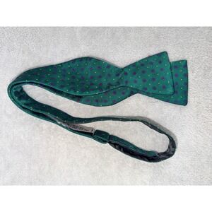 Belk Green Floral Medallion 100% Silk Self-Tie Bow Tie Adjustable Mens Accessory
